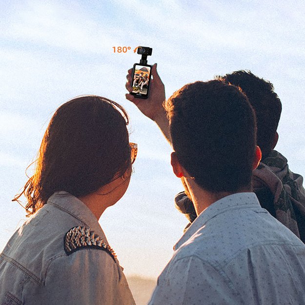 Ordro Pocket M5 3-Axis Gimbal Camera, 5K, for Vlogging and YouTube &ndash; Black 12