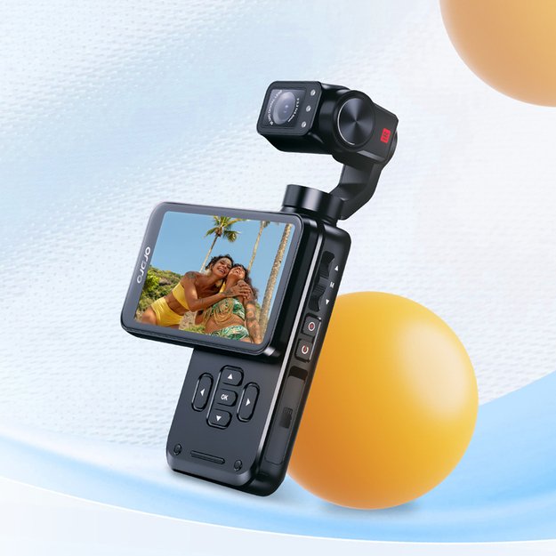 Ordro Pocket M5 3-Axis Gimbal Camera, 5K, for Vlogging and YouTube &ndash; Black 8