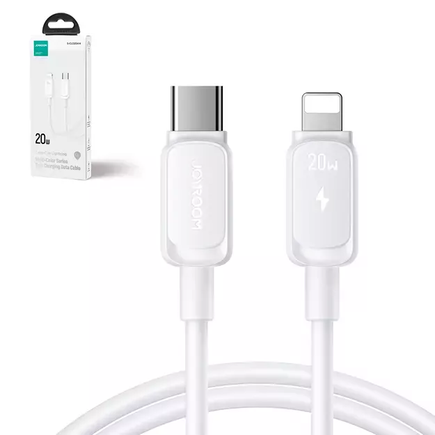 Joyroom Multi-Color Series A14 USB-C / Lightning 20W cable 1.2 m - white 1