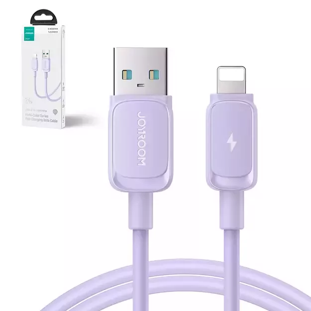 Joyroom Multi-Color Series A14 Lightning / USB-A 2.4A 1.2 m cable - purple 14