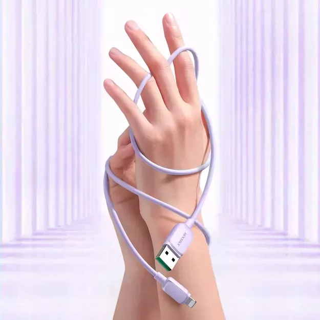 Joyroom Multi-Color Series A14 Lightning / USB-A 2.4A 1.2 m cable - purple 21