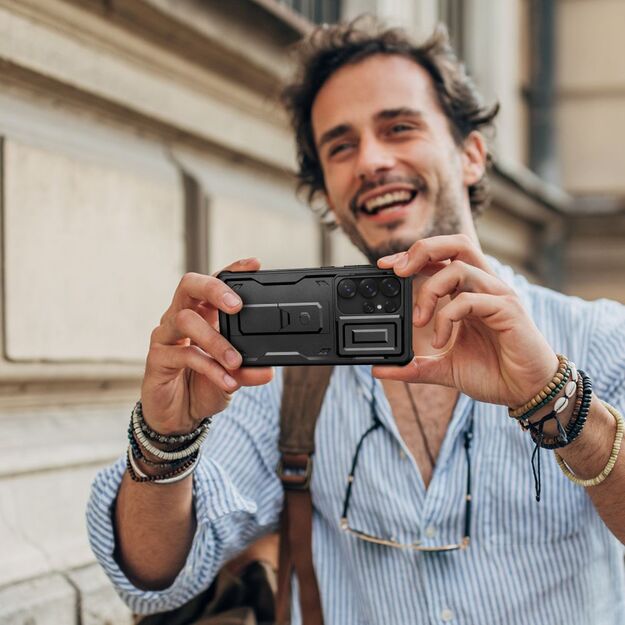 Tech-Protect Kevlar Cam+ Case for Samsung Galaxy S25 Ultra - Black 5