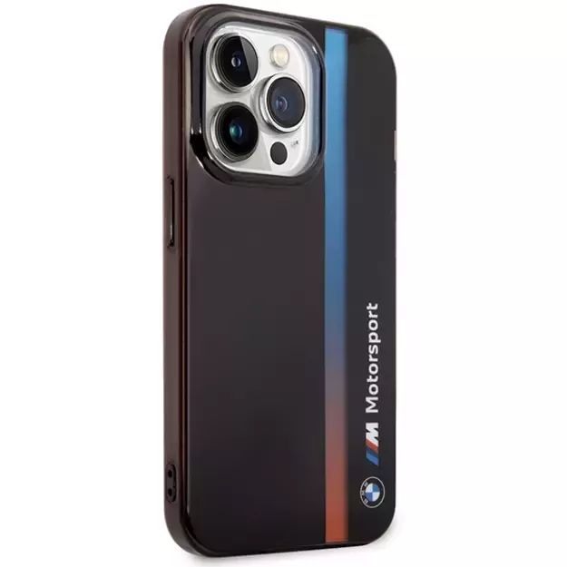 Case BMW BMHCP14X22HVGV iPhone 14 Pro Max 6.7&quot  black/black IML Tricolor Stripe 10