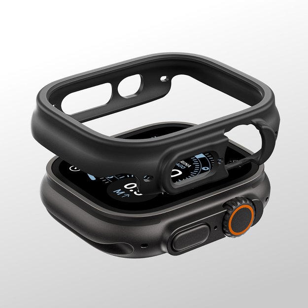 AmazingThing Minimal Protective Case for Apple Watch UItra 3 49mm - Black 9