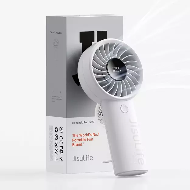 Jisulife Handheld Fan Life4 5000mAh Portable USB Fan - Gray 4