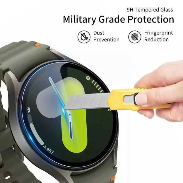 Tech-Protect Glass Fit+ 2-pack tempered glass for Samsung Galaxy Watch 8 Classic 46 mm - transparent 1