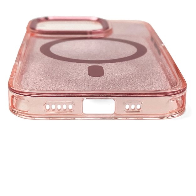 Glitter Case MagSafe Compatible for iPhone 17 - Pink 3