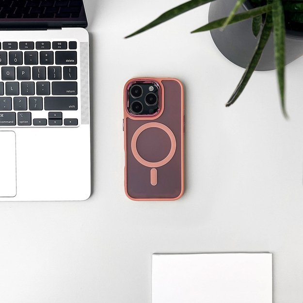 Glitter Case MagSafe Compatible for iPhone 17 - Pink 4