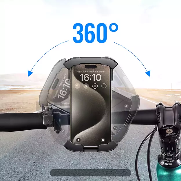 Ugreen Universal Bike Phone Holder for Bike Motorcycle Handlebar Black (LP494 Black) 9