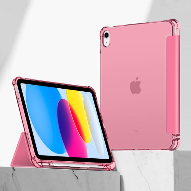 Tech-Protect SC Pen Hybrid Case for iPad 10 / 2022 - Pink - Transparent 3
