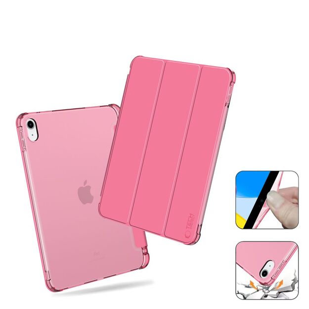 Tech-Protect SC Pen Hybrid Case for iPad 10 / 2022 - Pink - Transparent 2