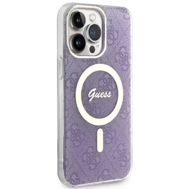Guess GUHMP14XH4STU iPhone 14 Pro Max 6.7&quot  purple/purple hardcase 4G MagSafe 3