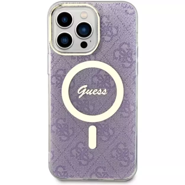 Guess GUHMP14XH4STU iPhone 14 Pro Max 6.7&quot  purple/purple hardcase 4G MagSafe 2