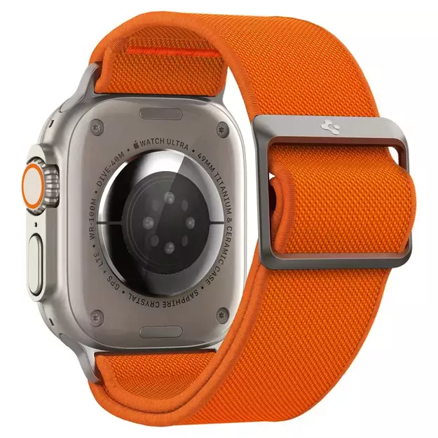 Spigen Fit Lite Ultra Strap for Apple Watch 4 / 5 / 6 / 7 / 8 / SE / Ultra (42/44/45/49 mm) - Orange 16