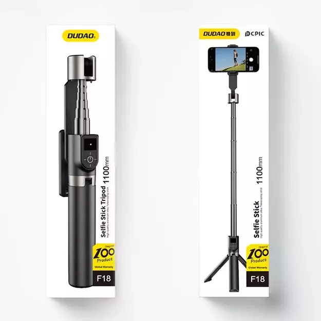 Selfie stick / telescopic pole with tripod Dudao F18B - black 8