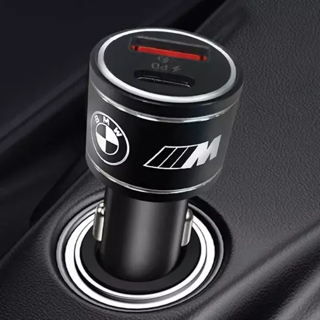 BMW charger BMCCMUSBCK PD-QC 3.0 20W Fast Charge black/black M Edition 1