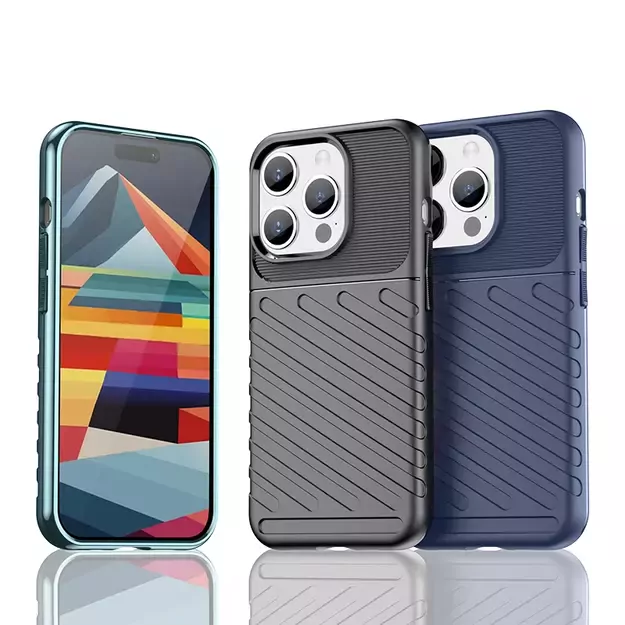 Armored iPhone 15 Pro Thunder Case - blue 5