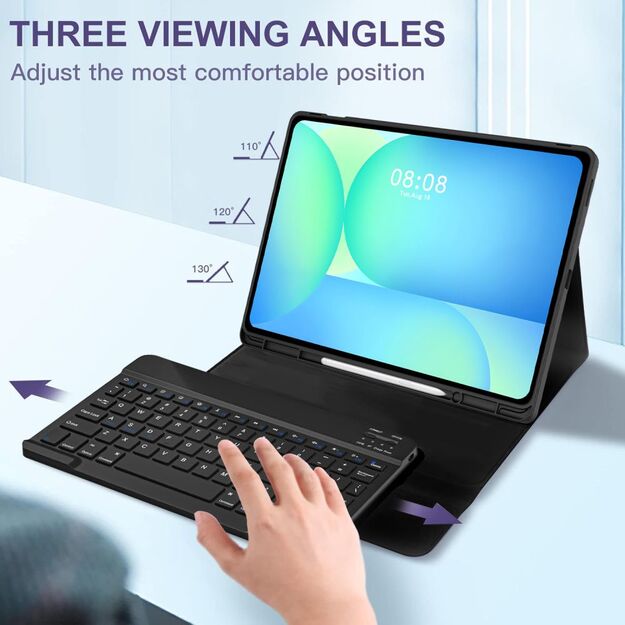 Tech-Protect SC Pen + Keyboard Case for Samsung Galaxy Tab S10 FE+ 13.1 X620 / X626B - Black 7