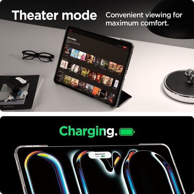 Spigen Smart Fold iPad Pro 13&quot  2024 Case - Black 11