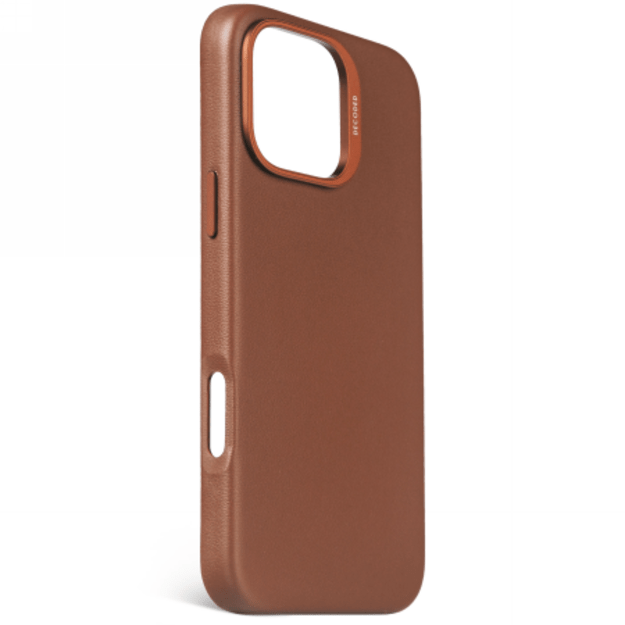 Decoded Leather Backcover case with MagSafe for iPhone 16 Pro Max - brown 2