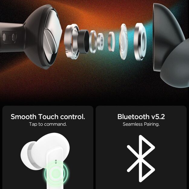 Spigen SA2402 ANC Pro Wireless Headphones - White 6