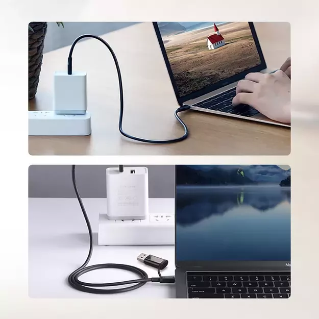Ugreen US286 USB-C - USB-C PD QC 3A 480Mb/s cable 0.5m - black 11