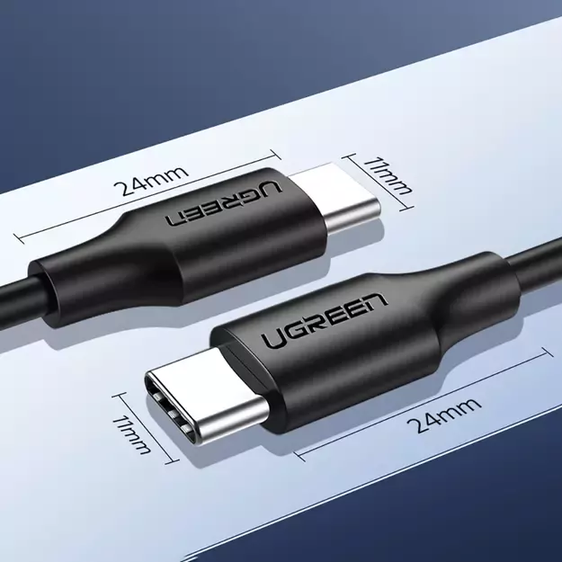 Ugreen US286 USB-C - USB-C PD QC 3A 480Mb/s cable 0.5m - black 10