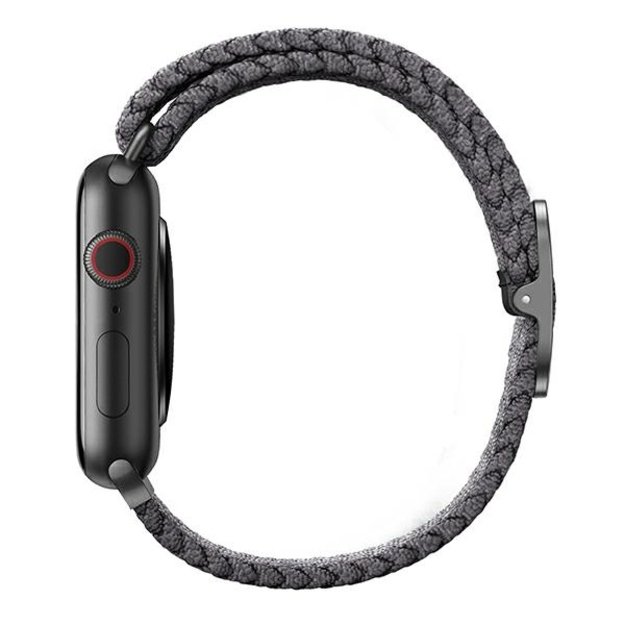Uniq Aspen Braided Strap for Apple Watch 1/2/3/4/5/6/7/8/SE/SE2 40/38/41mm - Gray 1