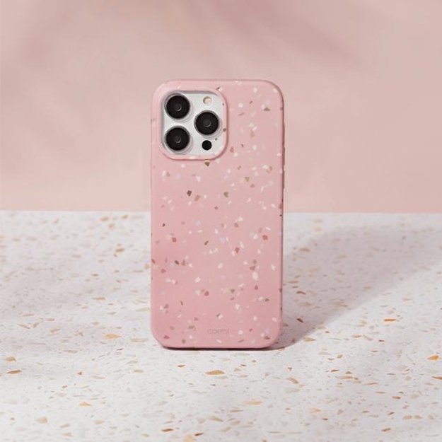 Uniq Coehl Terrazzo case for iPhone 14 Pro Max - pink 1