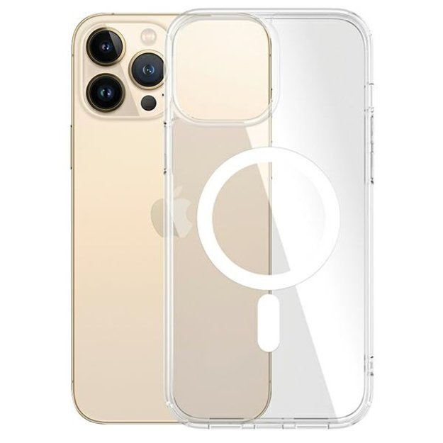 PanzerGlass HardCase with MagSafe Antibacterial Military Grade Certified Case for iPhone 13 Pro Max - Transparent 1