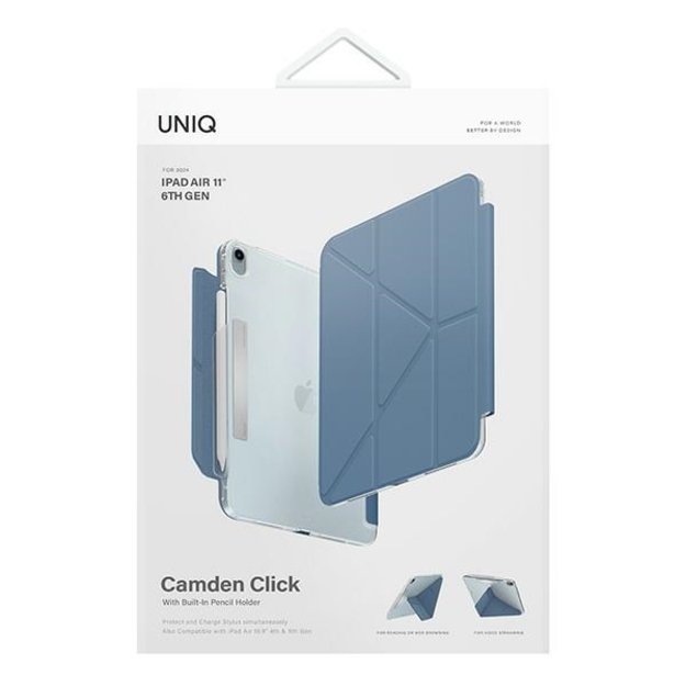 Uniq Camden Click Case for iPad Air 11&quot  (2024) - Blue 9