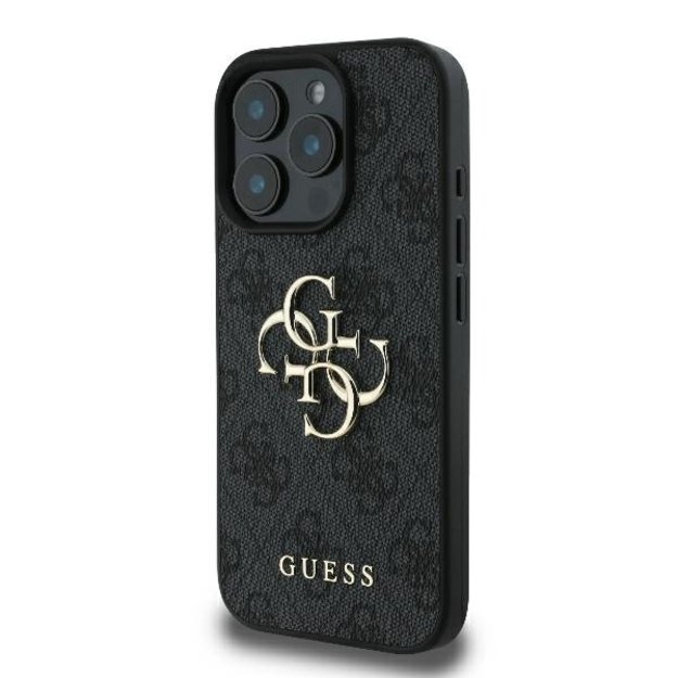 Guess 4G Big Logo iPhone 16 Pro Max Case - Black 1