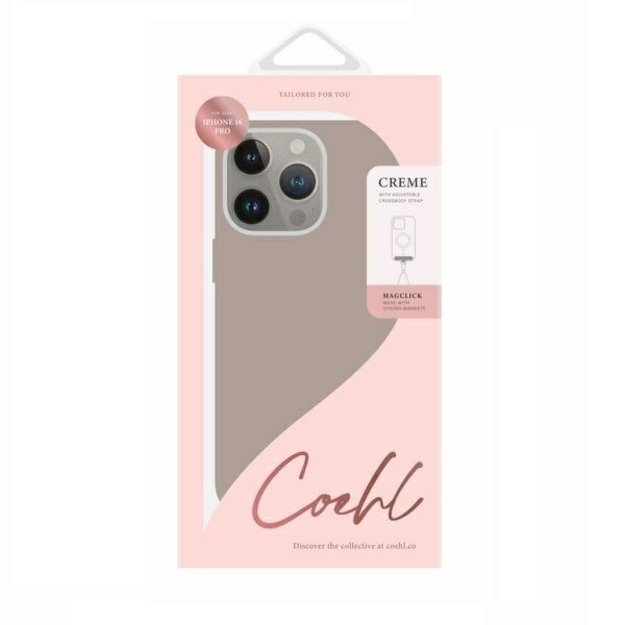 Uniq Coehl Creme iPhone 16 Pro 6.3&quot  Magnetic Charging case gray/taupe gray 4