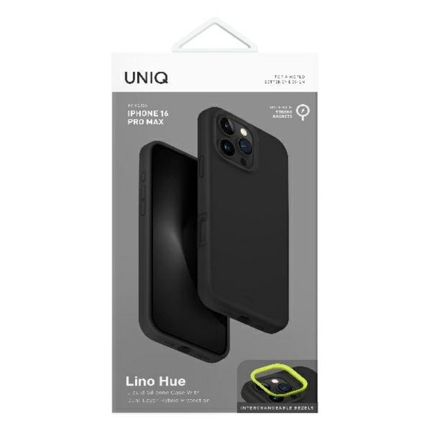 Uniq Lino Hue Magclick Charging Case for iPhone 16 Pro Max - Gray 6
