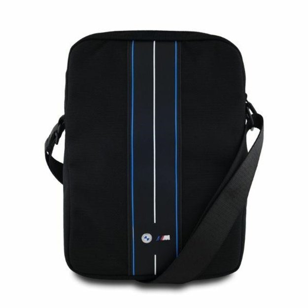 BMW BMTB8COMPVSKL Tablet Bag 8&quot  Black Nylon Blue Stripe