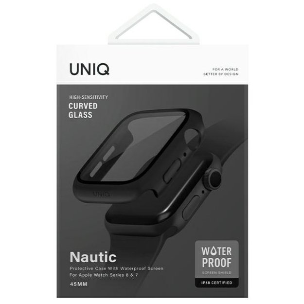 Uniq case Nautic Apple Watch Series 7/8/9 45mm black/black 6