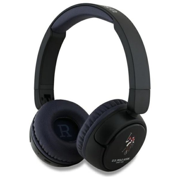 US Polo Bluetooth On-Ear Headphones USHPV6PCOV Navy DH Color Logo