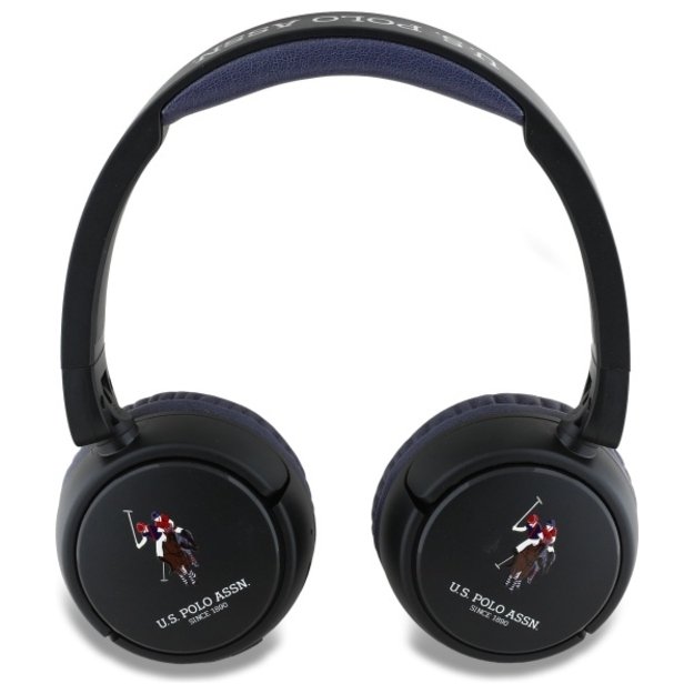 US Polo Bluetooth On-Ear Headphones USHPV6PCOV Navy DH Color Logo 2
