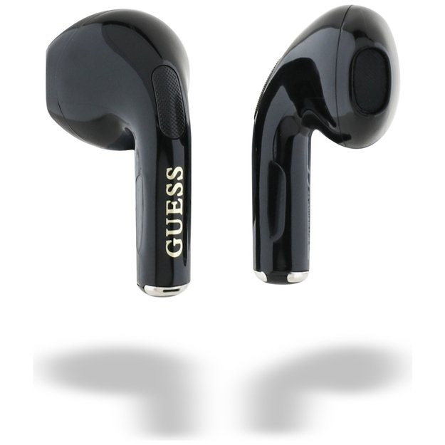 Guess Glossy Effect Egg Shape Printed Classic Logo TWS headphones - black 4