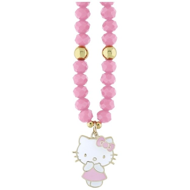 Hello Kitty Pearls and Beads Kitty Charm Phone Charm - Pink 1
