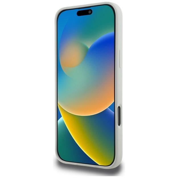 Karl Lagerfeld Silicone Double Heads And Circle MagSafe Case for iPhone 16 Pro Beige 7