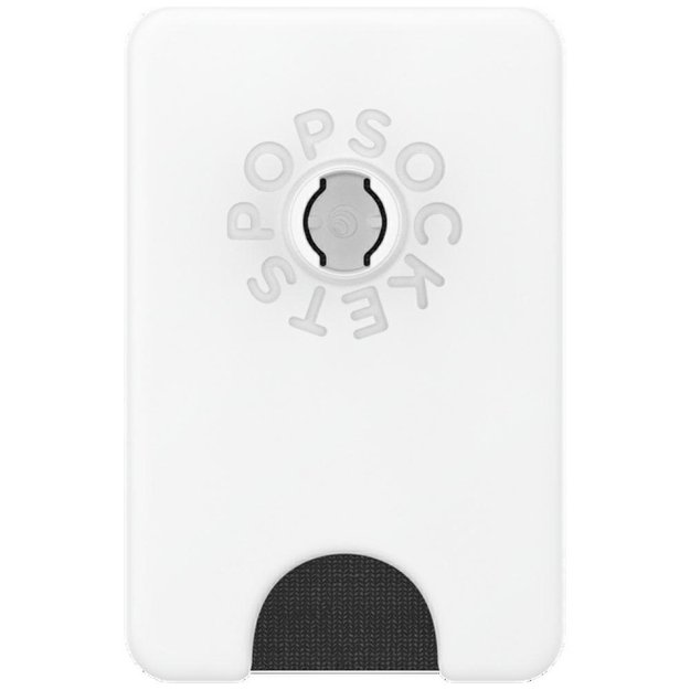 Popsockets PopWallet+ PopGrip PW+ MS G2 MagSafe Wallet Phone Holder and Stand, White and Transparent 2