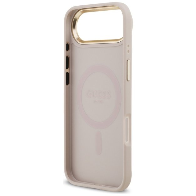 Guess 4G PU Classic Logo MagSafe Case for iPhone 17 Air - Pink 6