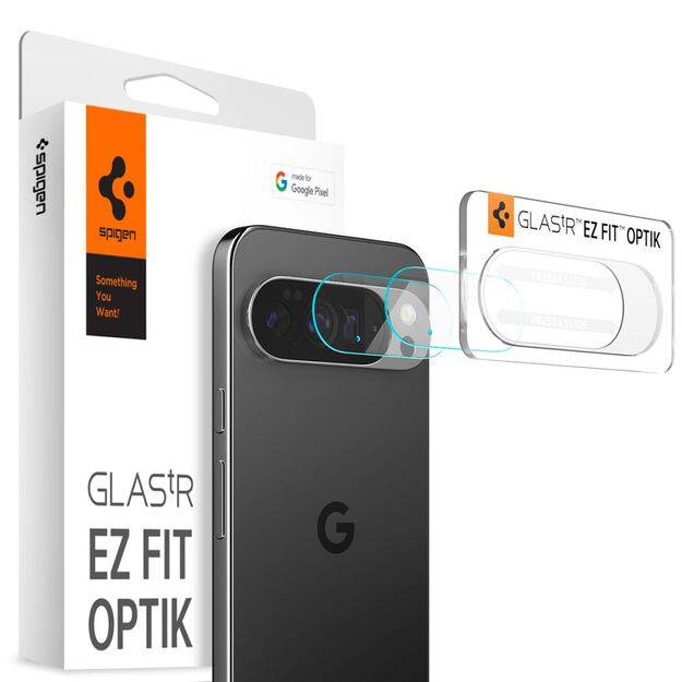 Spigen Optik Glas.tR Camera Cover 2-pack for Google Pixel 10 Pro XL - Clear