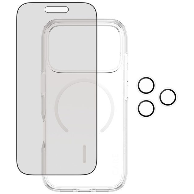 CARE by PanzerGlass Flagship Privacy 3-in-1 Case + Privacy Glass + Lens for iPhone 17 Pro 2