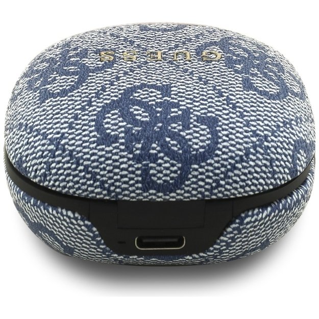 Guess 4G Classic Metal Logo TWS ENC Headphones - Blue 3