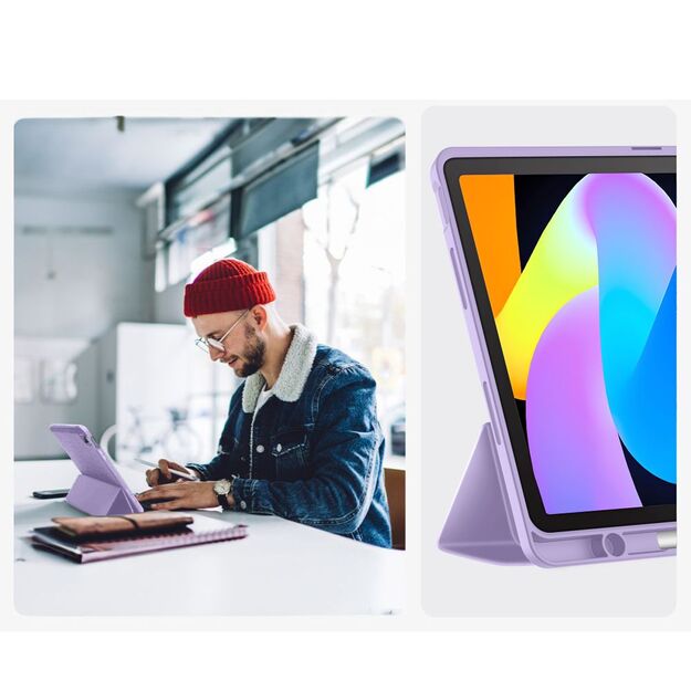 Tech-Protect SmartCase Pen Case for Lenovo Idea Tab 11.0 TB-336 - Purple 1