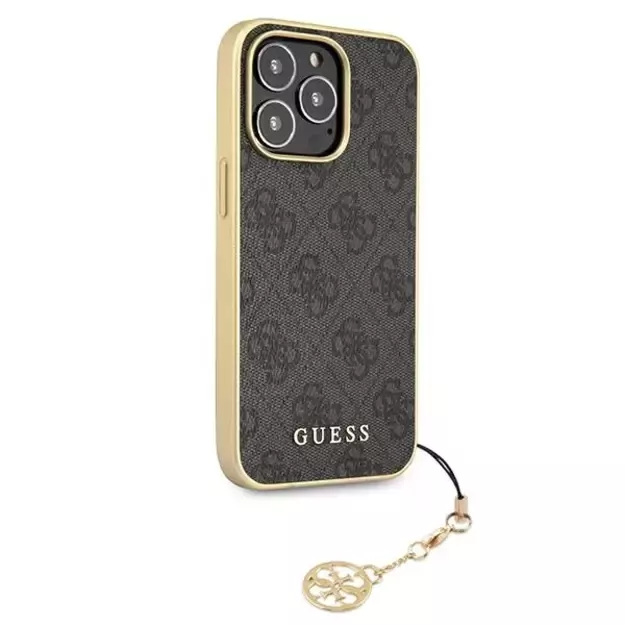 Guess GUHCP13XGF4GGR iPhone 13 Pro Max 6.7&quot  grey/grey hardcase 4G Charms Collection 3