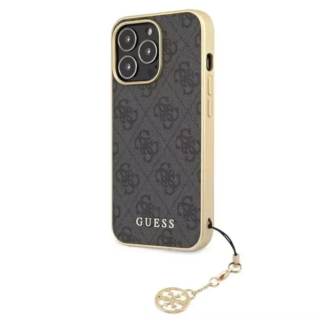 Guess GUHCP13XGF4GGR iPhone 13 Pro Max 6.7&quot  grey/grey hardcase 4G Charms Collection 1