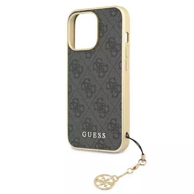 Guess GUHCP13XGF4GGR iPhone 13 Pro Max 6.7&quot  grey/grey hardcase 4G Charms Collection 5